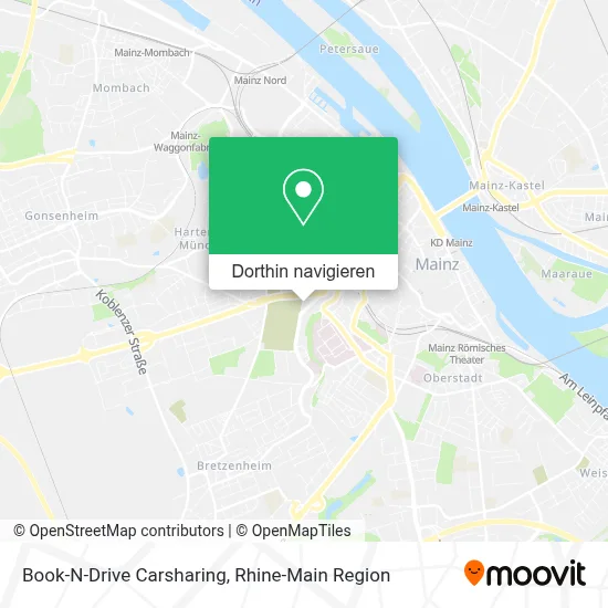 Book-N-Drive Carsharing Karte