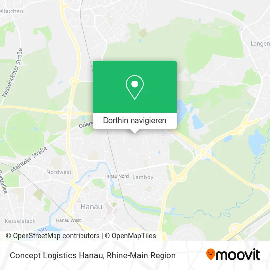Concept Logistics Hanau Karte