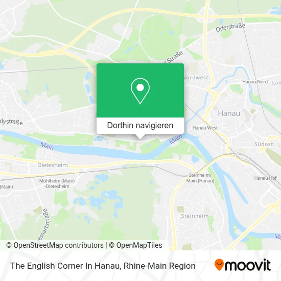 The English Corner In Hanau Karte