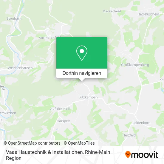Vaas Haustechnik & Installationen Karte