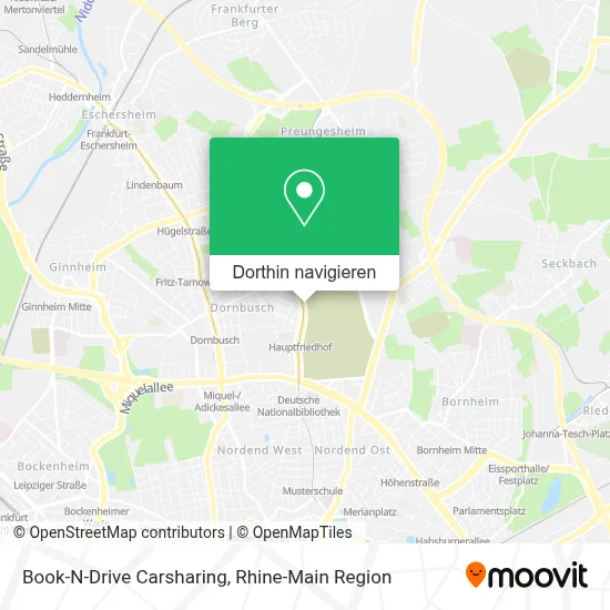 Book-N-Drive Carsharing Karte
