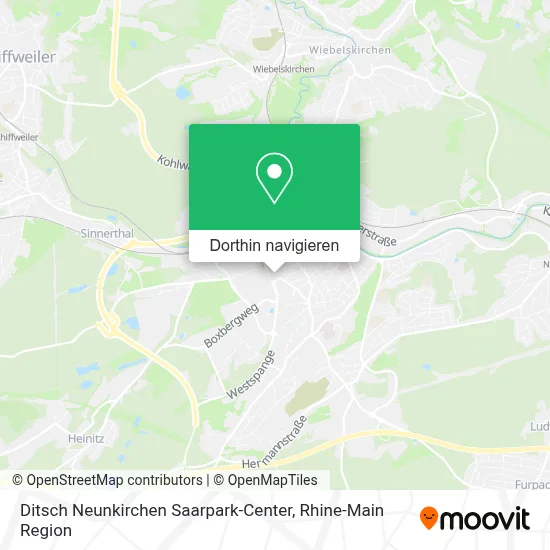 Ditsch Neunkirchen Saarpark-Center Karte