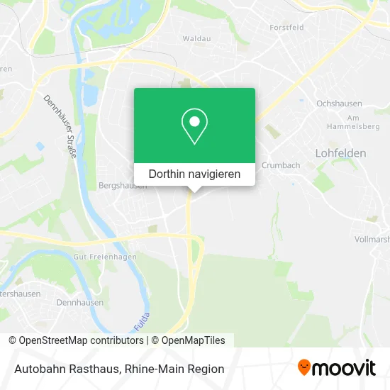 Autobahn Rasthaus Karte