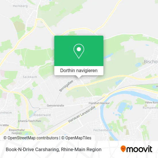 Book-N-Drive Carsharing Karte