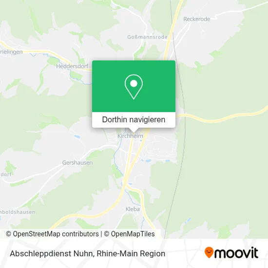 Abschleppdienst Nuhn Karte