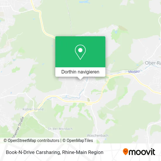 Book-N-Drive Carsharing Karte