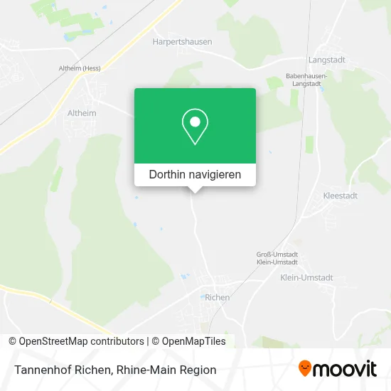Tannenhof Richen Karte