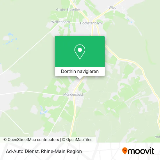 Ad-Auto Dienst Karte