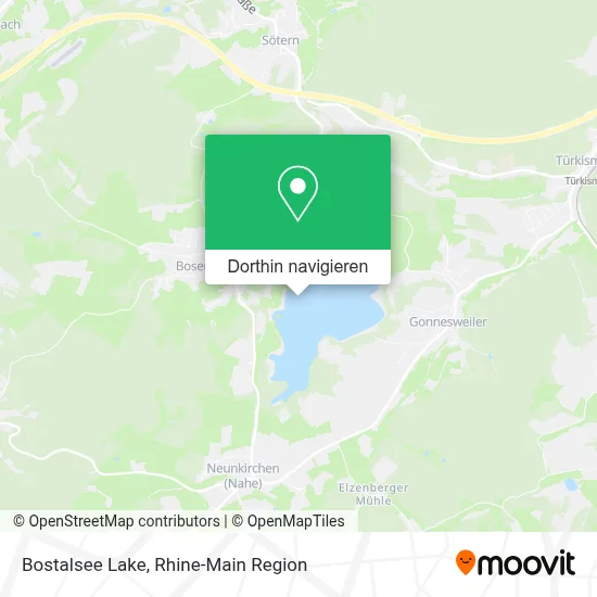Bostalsee Lake Karte
