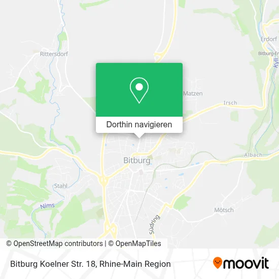 Bitburg Koelner Str. 18 Karte