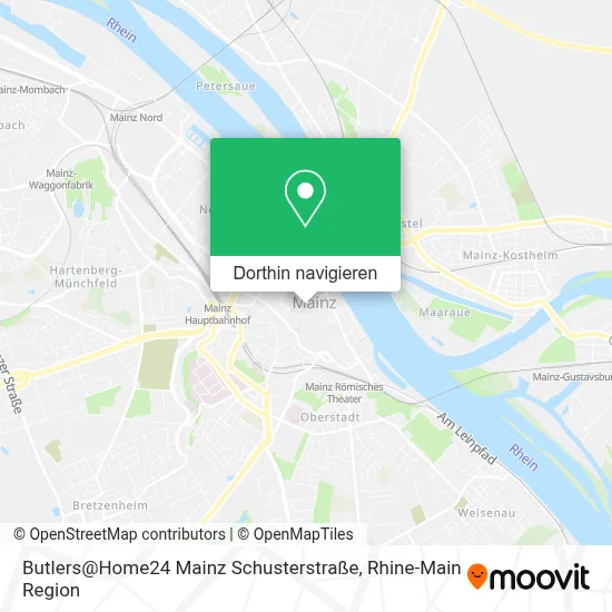 Butlers@Home24 Mainz Schusterstraße Karte