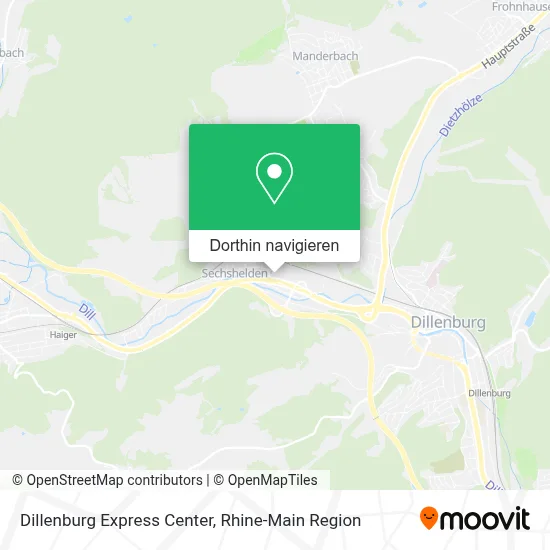 Dillenburg Express Center Karte