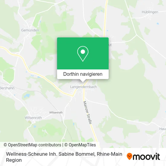 Wellness-Scheune Inh. Sabine Bommel Karte