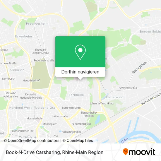 Book-N-Drive Carsharing Karte