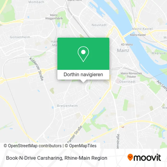 Book-N-Drive Carsharing Karte