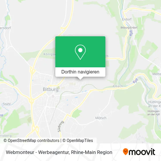 Webmonteur - Werbeagentur Karte