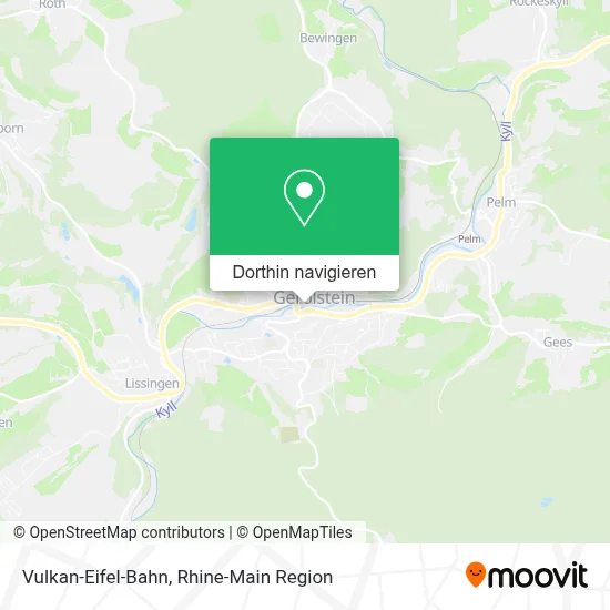 Vulkan-Eifel-Bahn Karte