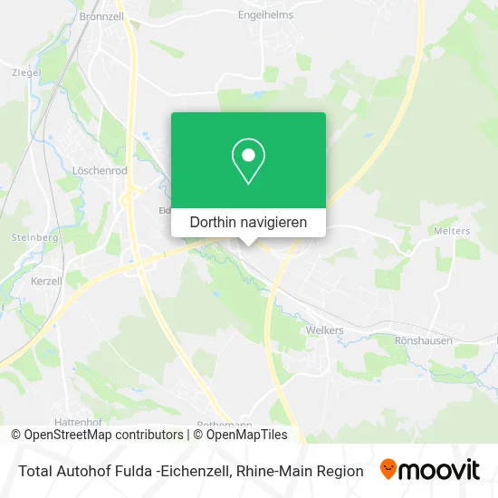 Total Autohof Fulda -Eichenzell Karte