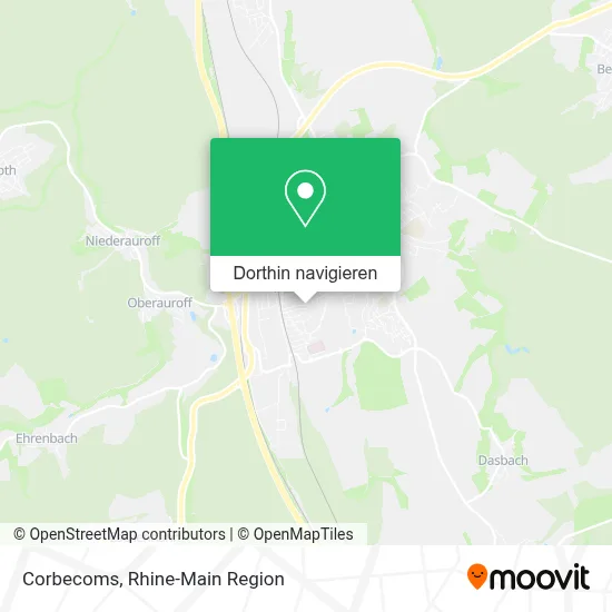 Corbecoms Karte