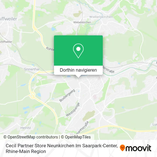 Cecil Partner Store Neunkirchen Im Saarpark-Center Karte
