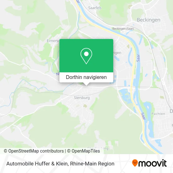 Automobile Huffer & Klein Karte