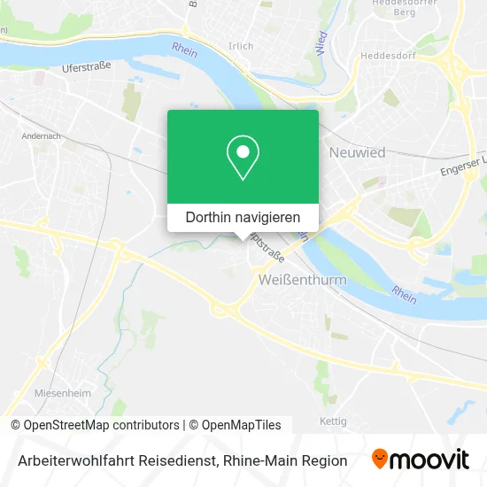 Arbeiterwohlfahrt Reisedienst Karte