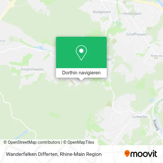 Wanderfalken Differten Karte