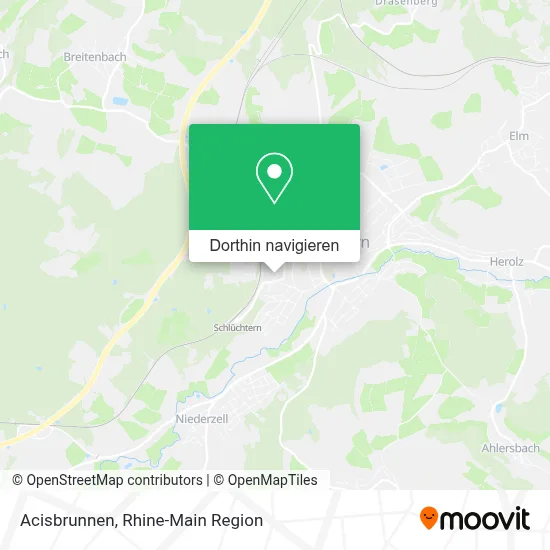 Acisbrunnen Karte