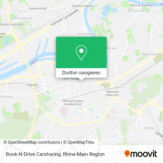 Book-N-Drive Carsharing Karte