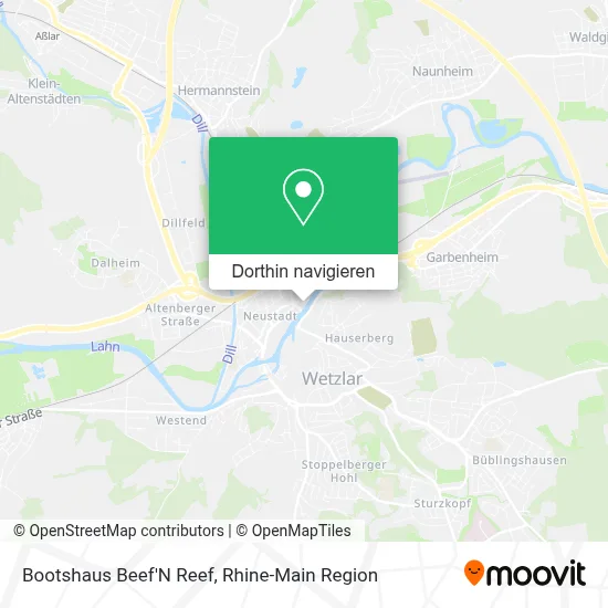 Bootshaus Beef'N Reef Karte
