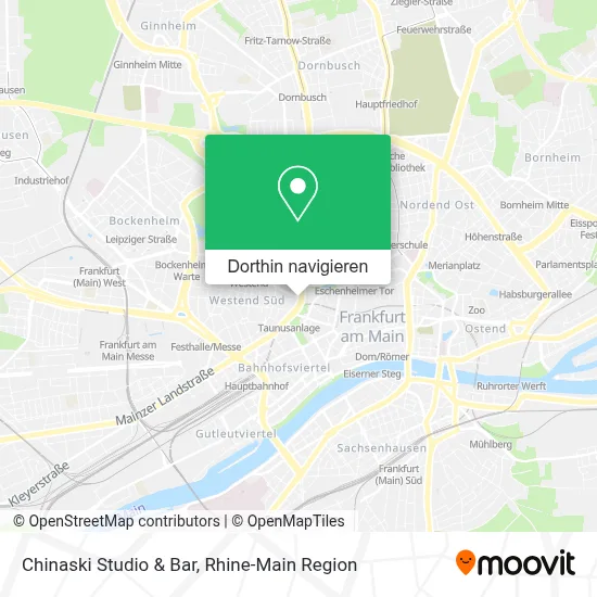Chinaski Studio & Bar Karte