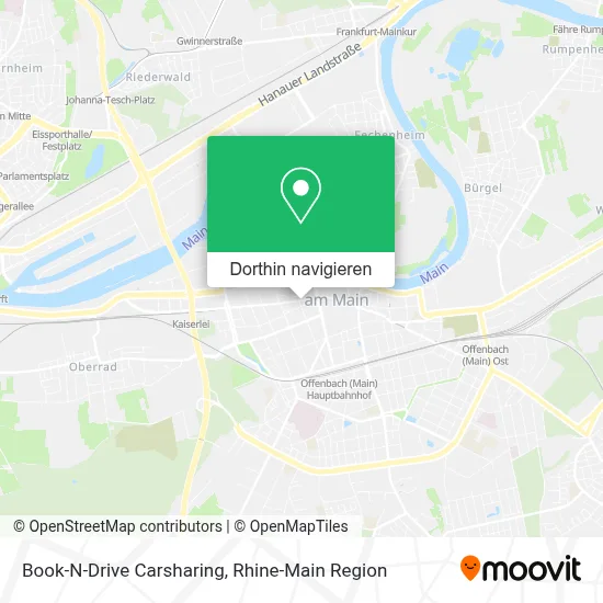 Book-N-Drive Carsharing Karte