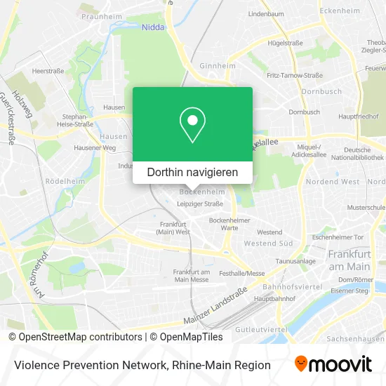 Violence Prevention Network Karte