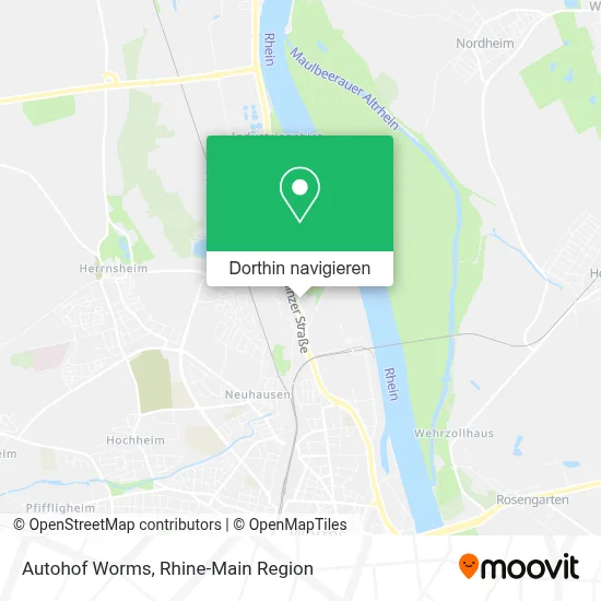 Autohof Worms Karte