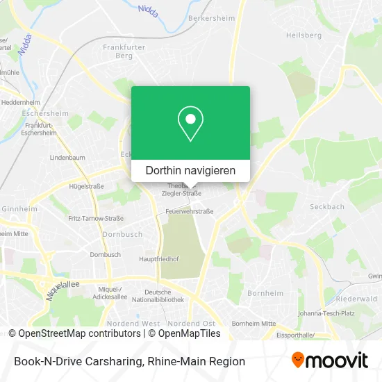 Book-N-Drive Carsharing Karte
