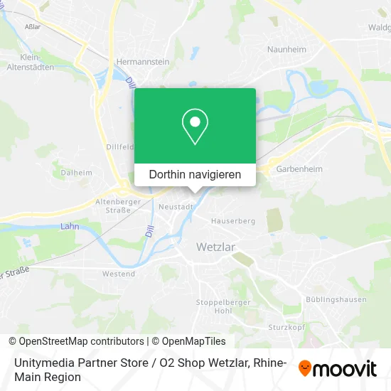 Unitymedia Partner Store / O2 Shop Wetzlar Karte