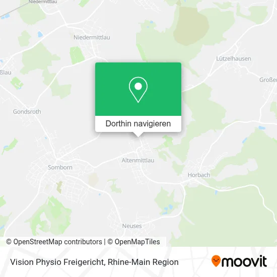 Vision Physio Freigericht Karte