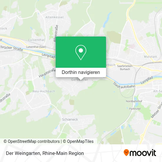 Der Weingarten Karte