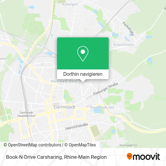 Book-N-Drive Carsharing Karte