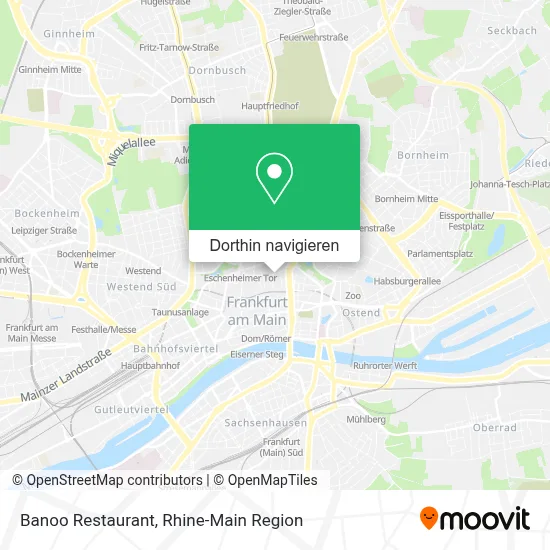 Banoo Restaurant Karte