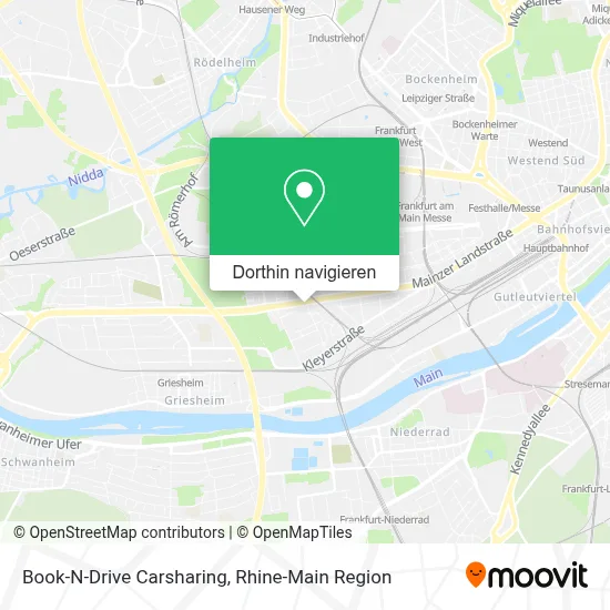 Book-N-Drive Carsharing Karte