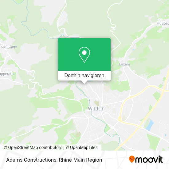 Adams Constructions Karte
