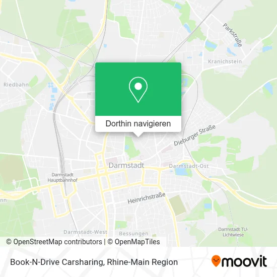Book-N-Drive Carsharing Karte