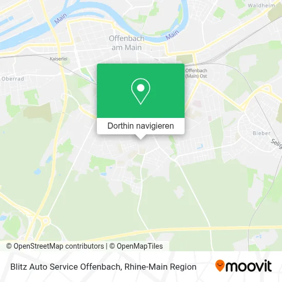 Blitz Auto Service Offenbach Karte