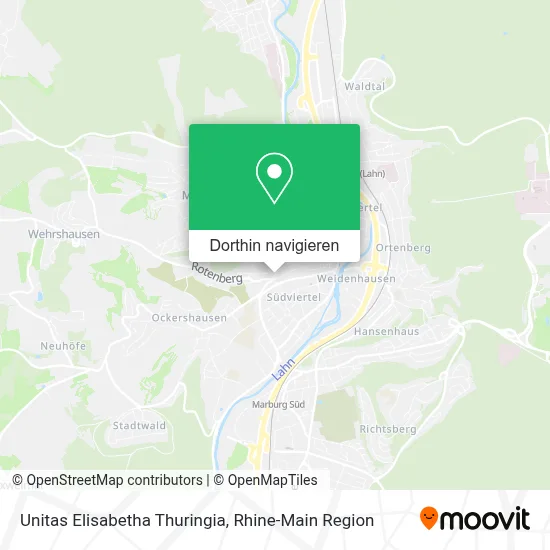 Unitas Elisabetha Thuringia Karte