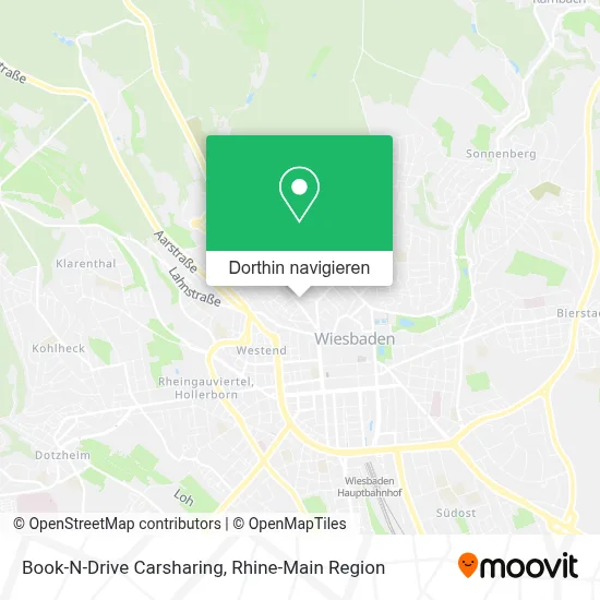 Book-N-Drive Carsharing Karte