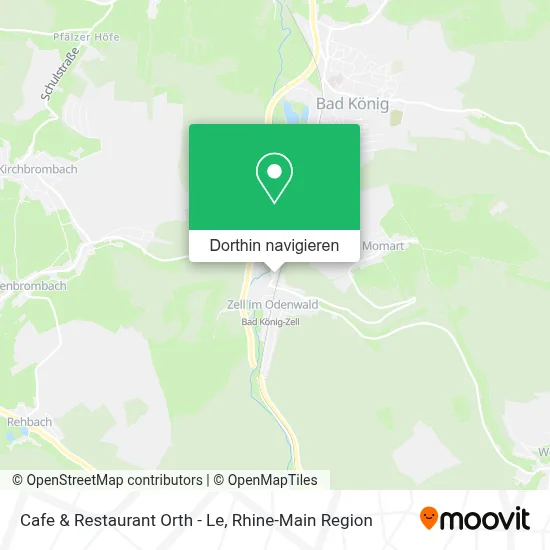 Cafe & Restaurant Orth - Le Karte