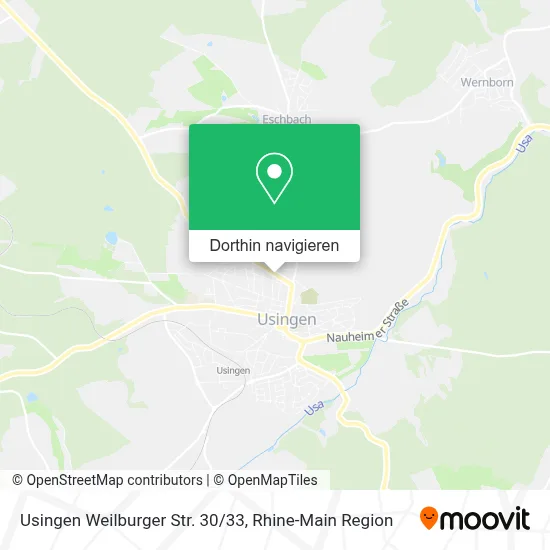 Usingen Weilburger Str. 30/33 Karte