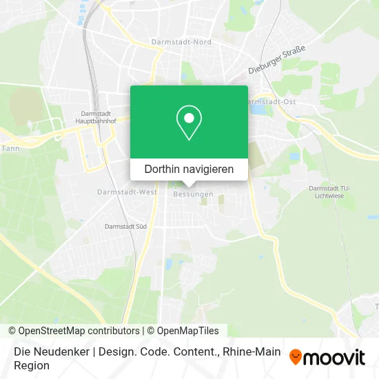 Die Neudenker | Design. Code. Content. Karte