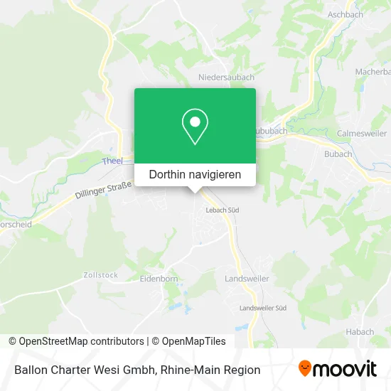 Ballon Charter Wesi Gmbh Karte